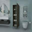 Meuble d'appoint Matt Gray Hight avec 4 tablettes