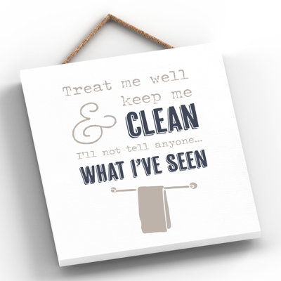 Vivid Squid Wholesale Keep Me Clean 1 Piece Wall Art