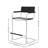 Saddle Leather Bar & Counter Stool, Faux Leather Dining Chair, Stainless Steel Frame Arm Chair, Accent Chair-1137715944