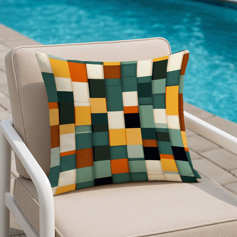 Earth Bound Textures Indoor And Outdoor Throw Pillow, Square 18"