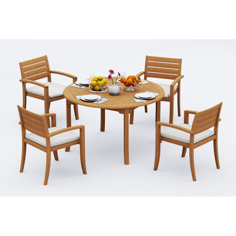 Ensemble de table d'extérieur Alvarado, 4, H 30,5 po x l 52 po x P 52 po