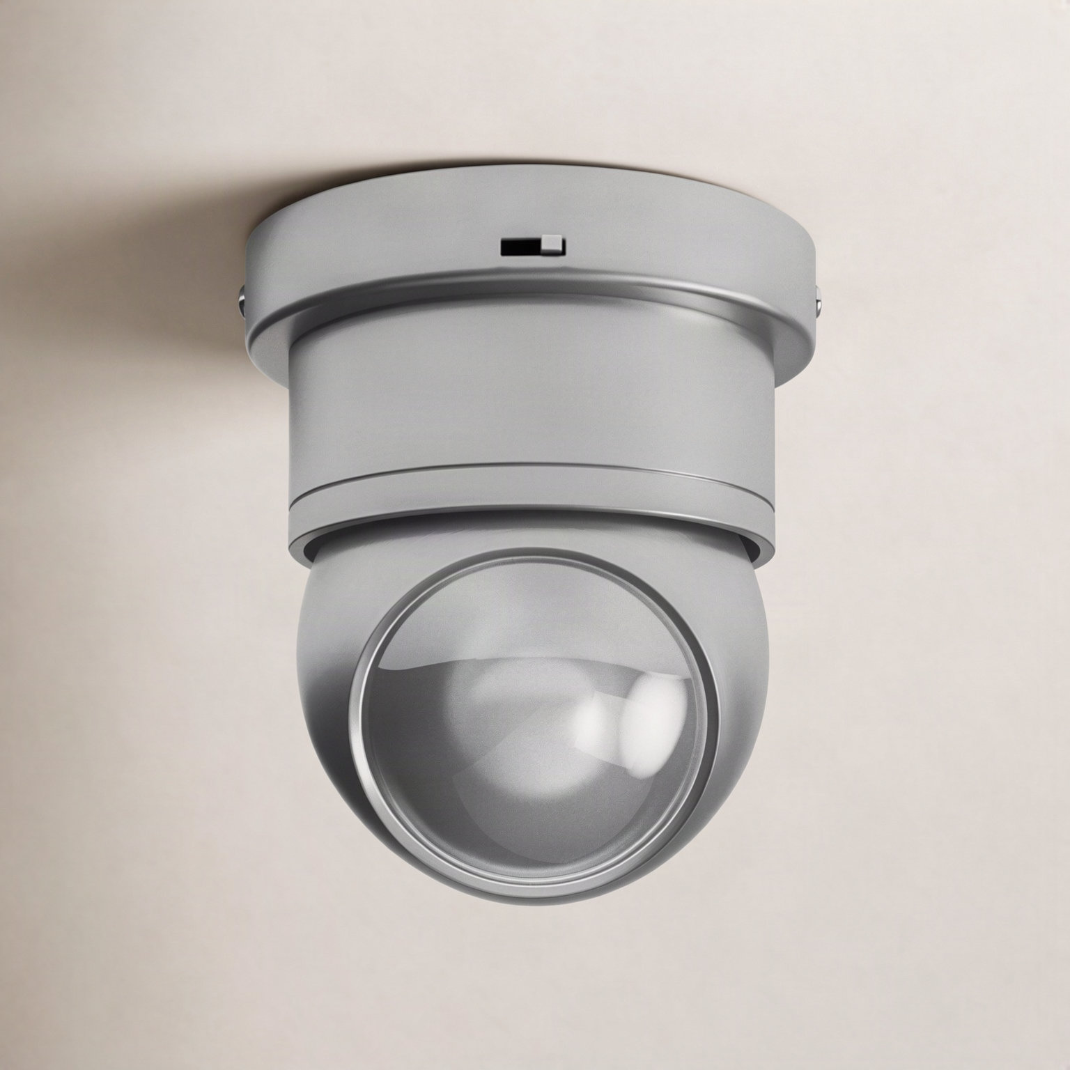 Jareth Single Light Flush Mount, Brushed Aluminum