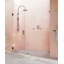Illume 68.75 in. x 78 in. Fully Frameless Wall Hinge Shower Door-58968933