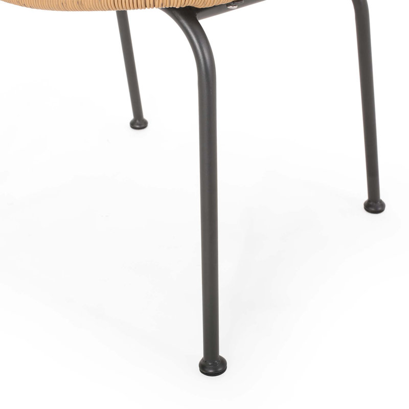ensemble de 2 chaises de patio avec pieds en métal