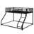 Sturdy Metal Drop-Down Bunk Beds-1210103616