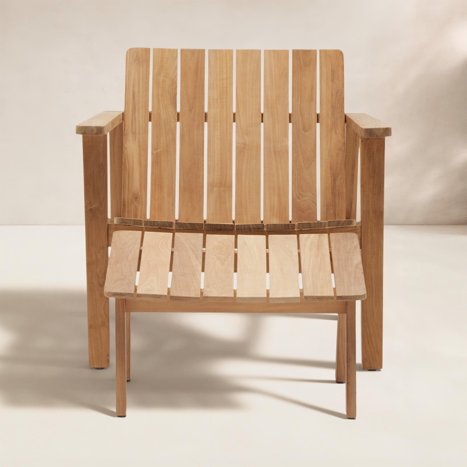 Haven Teak Adirondack Chair with Ottoman