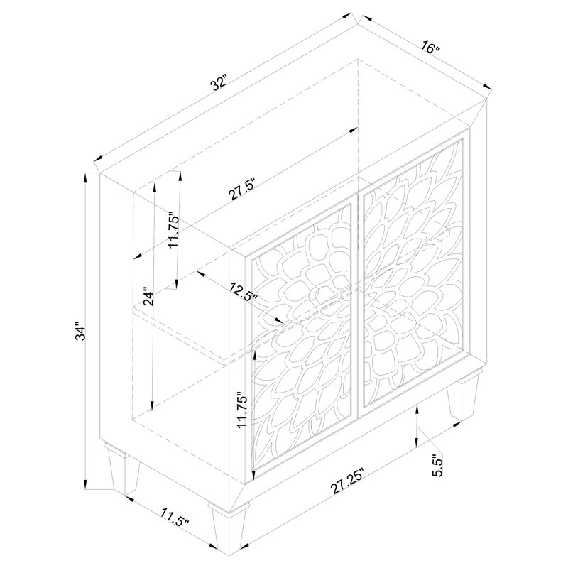 Armoire d'appoint en bois massif Grosso