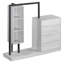Armoire avec 4 tiroirs et 3 tablettes-423428028