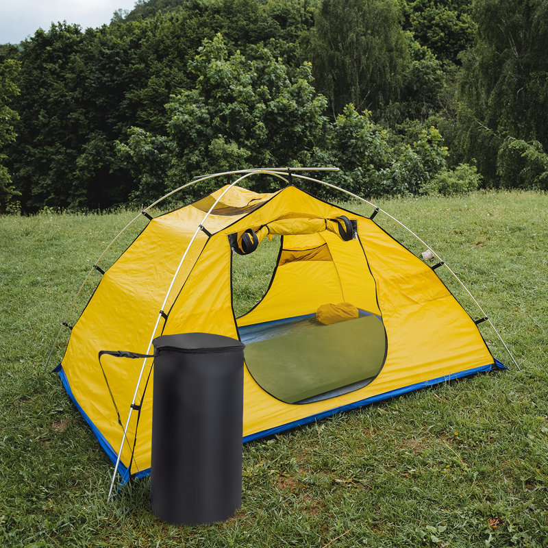 Tapis de camping confortable en mousse à mémoire de forme, L 75 po x L 30 po, Vert d’armée