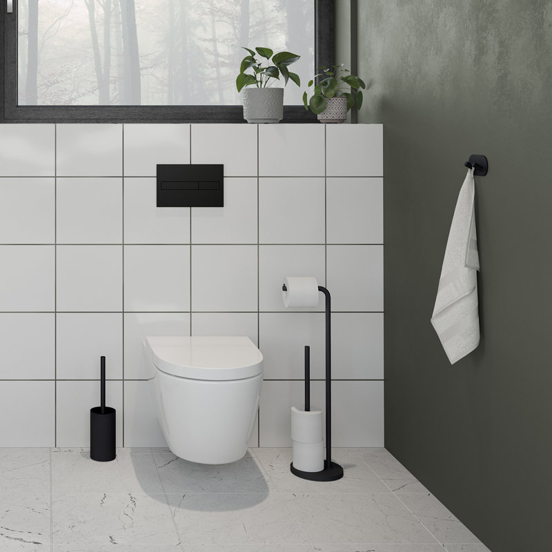 Freestanding toilet brush