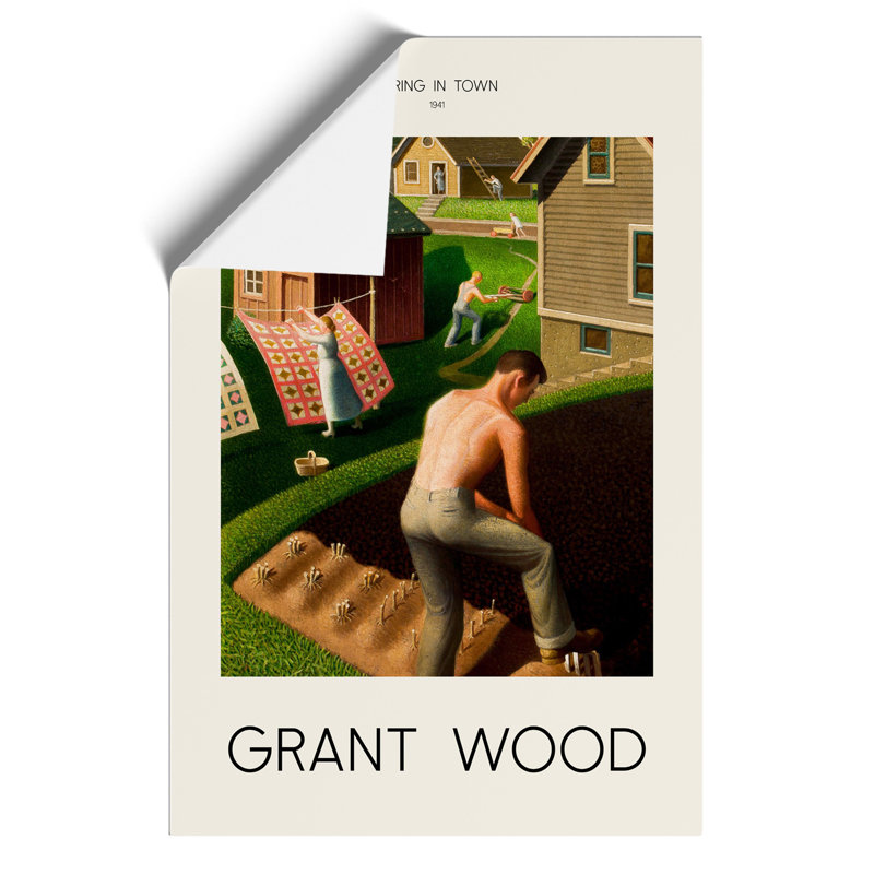 Spring In Town by Grant Wood - No Frame Print, 42cm H x 30cm W x 0.1cm D