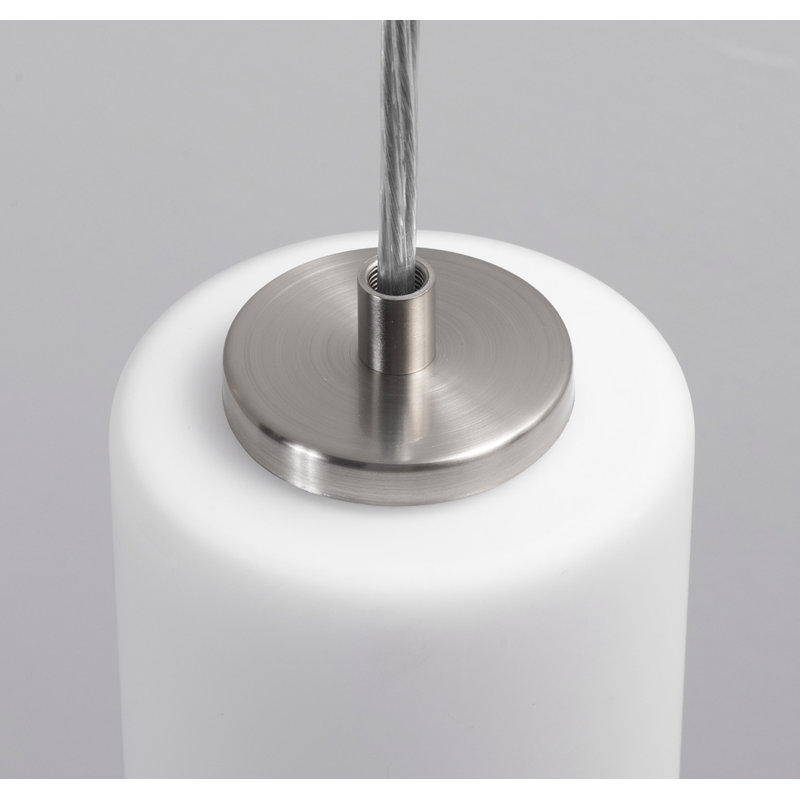 Leo 3-Light Linear Pendant - 120V - 60W, Satin Nickel
