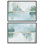 Miroir Aqua Dream I, ensemble de toiles côtières abstraites par Art Remedy