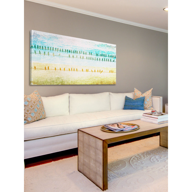 « hanging out » par parvez taj,, impression sur toile tendue, H 22,5 po x l 45 po