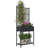 Raised Garden Bed with Trellis, Outdoor Wicker Planter, Freestanding Rattan Planter Stand with Storage Shelf for Climbing Plants, Flowers, Herbs, Vegetables-394649400
