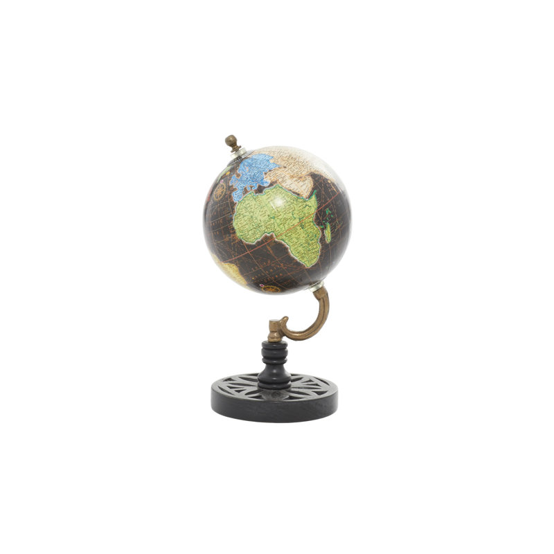 Globe en bois, Noir