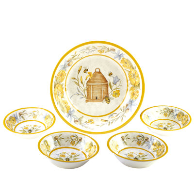 Ensemble de salade / service 5 pièces Certified International Bee Sweet