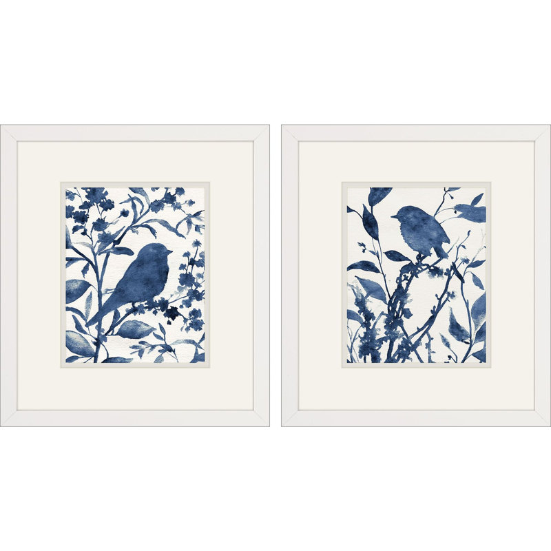 Silhouette de merle bleu S / 2