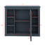 Armoire de rangement murale avec miroir, 6 tablettes ouvertes-2122792717