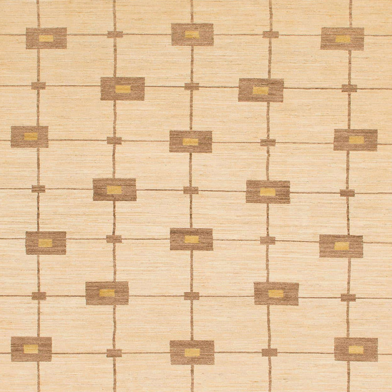 Tapis abstrait moderne 1431, Carré 8 pi
