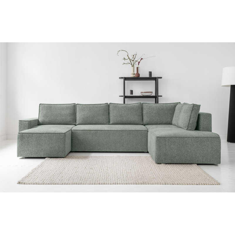 Brave Dave 8 Seater Corner Sofa , Aqua Green