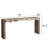 Rustic Modern Manufactured Wood Console Table With Step-Block Design