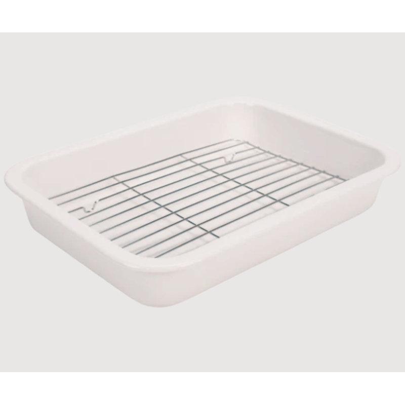 Plat de cuisson blanc 304, Blanc
