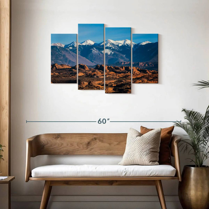 Paysage de montagne La Sal, H 27 po x l 43 po