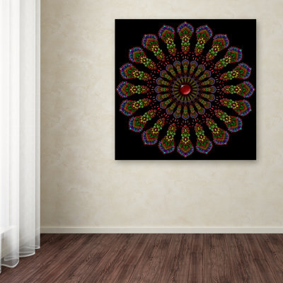 Barnong 'Kaleidoscope Mandala' Graphic Art Print on Wrapped Canvas