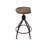 Maurice Upholstered Pine Adjustable Height Counter Stool