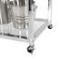 16 bouteilles de vin sur pied et porte-verres en chrome