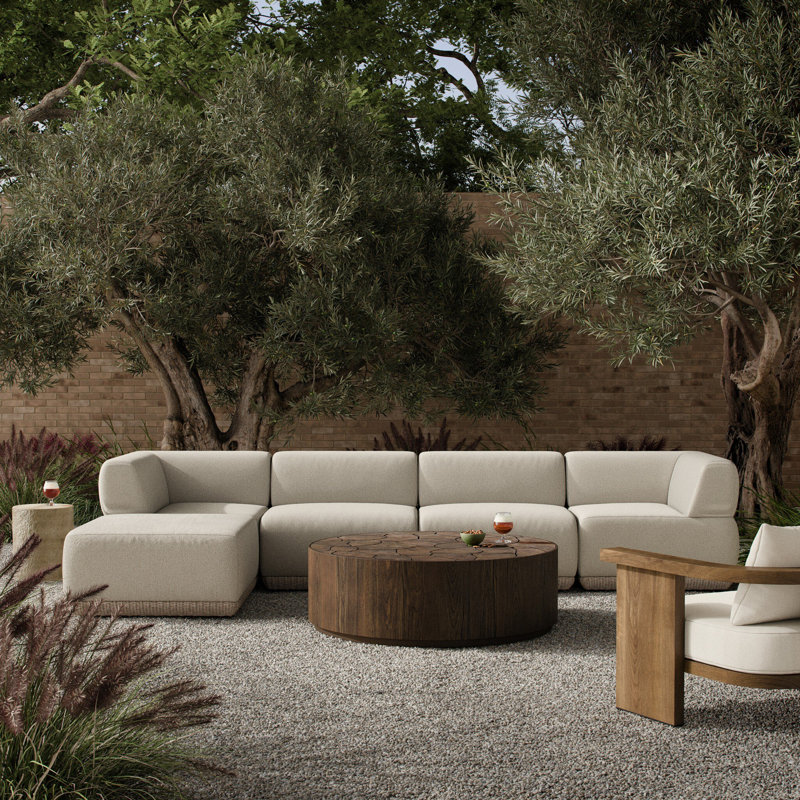 Evander Outdoor 4 - Seat Patio Sectional