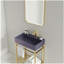 Meuble-lavabo 24 po avec lavabo en céramique, ensemble de lavabo console sur pied, lavabo rectangulaire en céramique sans robinet-120102147