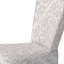 Chaise d'appoint rembourrée à motif crème Damask