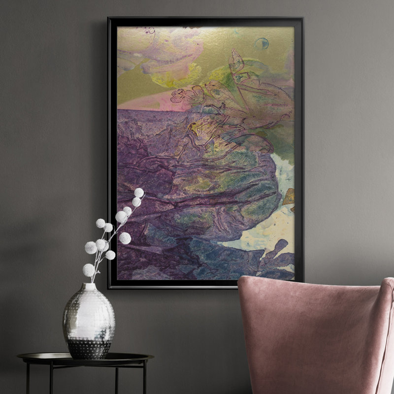 «Monet's Landscape V», reproduction sur toile encadrée, Cadre noir, H 42,5 po x l 30,5 po x P 1 po