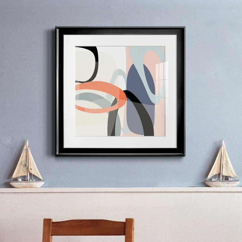 Floating on Silk II - cadre photo, impression, Papier encadré noir, H 17,5 po x l 17,5 po x P 1,5 po