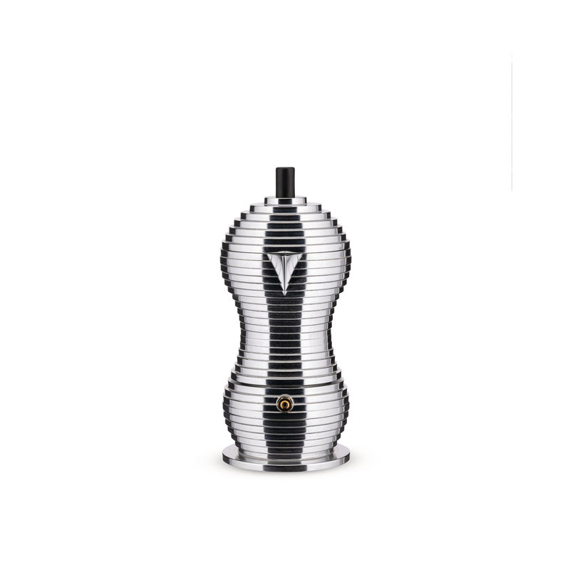 Pulcina Espresso Coffee Maker, 3 Cup, Black