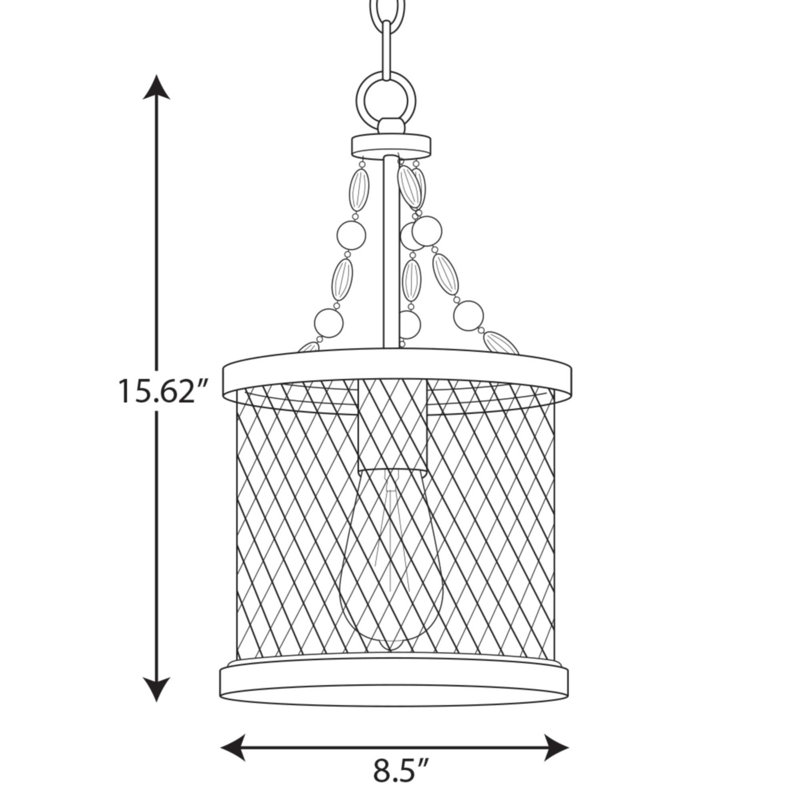 Millsaps 1 - Light Lantern Pendant, Black