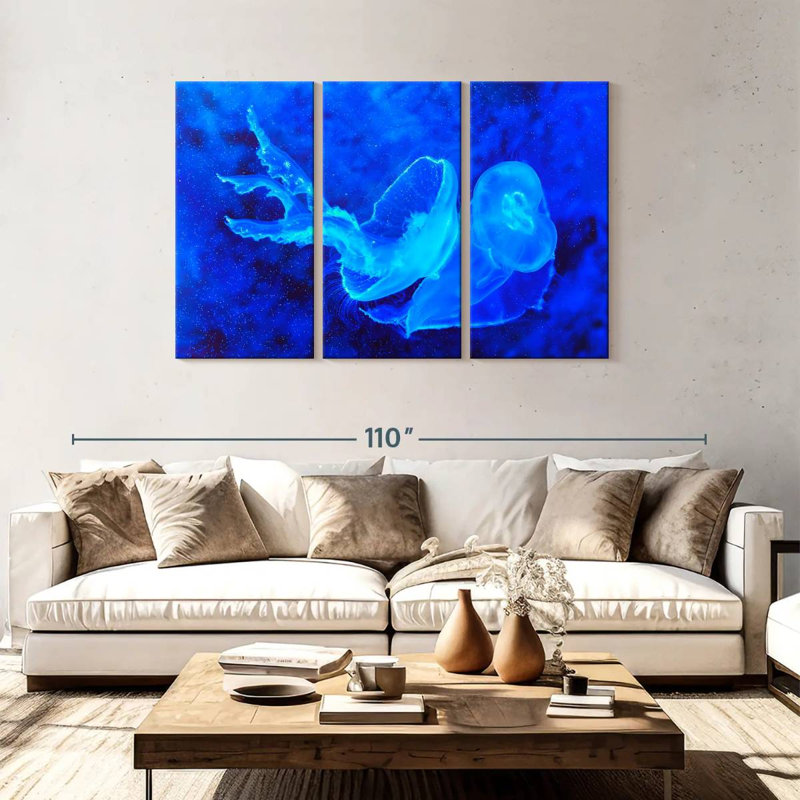 Bell Shaped Jellyfish, 48" H x 74" W