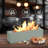 15.6" Arctic Green Concrete Tabletop Firepit