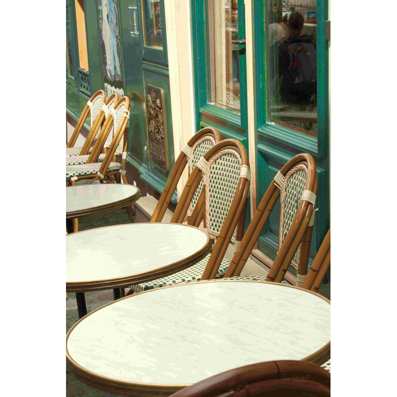 Café Monmartre - vert / brun, H 30 po x l 20 po