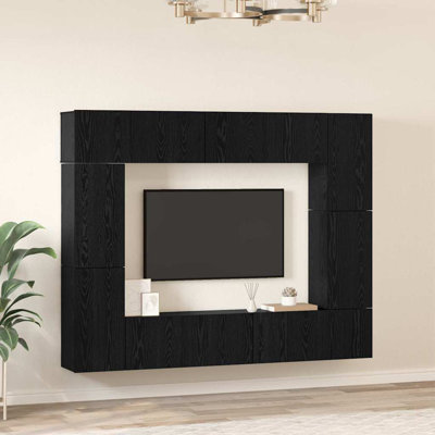 TV Cabinet Set 8 Pcs 80 X 30 X 30 Cm Engineered Wood