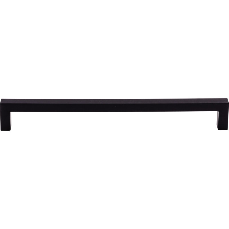 Flat Black Modern Square Bar Pull with Mounting Hardware