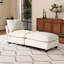 Canapé rembourré simple avec repose-pieds Corduroy-149183588