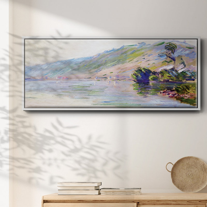 La seine au port - Toile encadrée, H 24 po x l 60 po