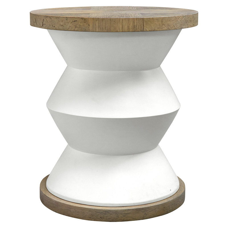 Corrigan Studio Spool Geometric Side Table