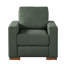 Fauteuil d'appoint moderne en lin avec piétement en hévéa massif-2054357368