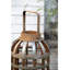 Lanterne décorative en bois, petite lanterne à poignée, aspect industriel classique, abat-jour en verre, pour décoration intérieure / extérieure-1833626722