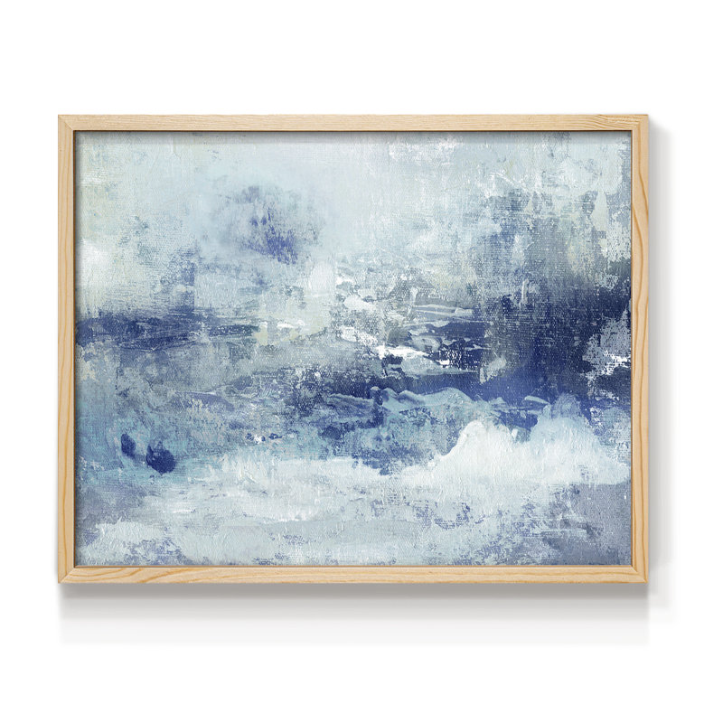 Blue Cloudscape - Reproduction encadrée - Restickable, Naturel, H 11 po x l 14 po