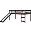 Lit mezzanine avec glissade, conception multifonctionnelle, lit simple-1986039312